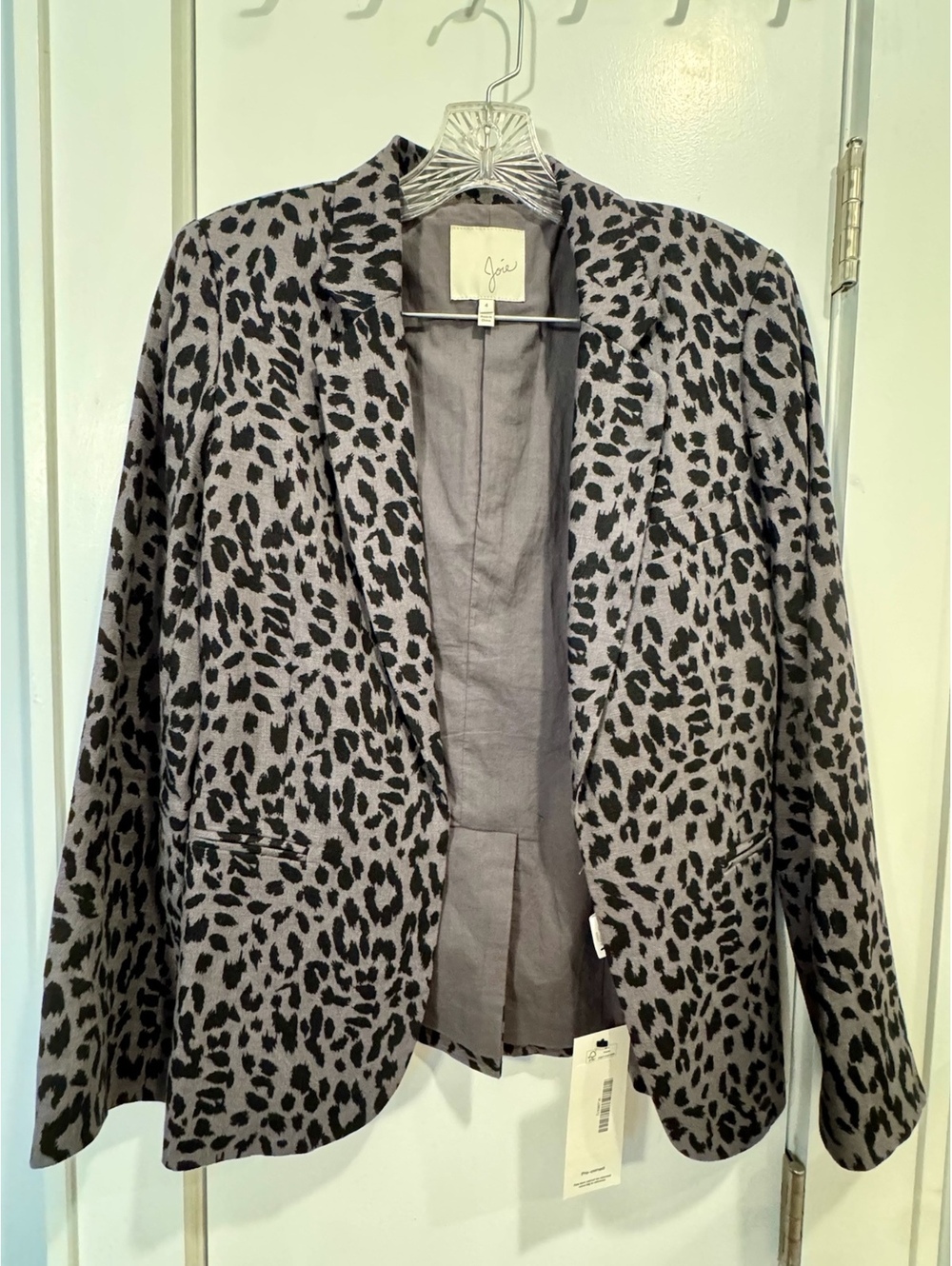 Joke Mehira Animal Print Linen Blazer
